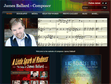 Tablet Screenshot of jamesballardmusic.com